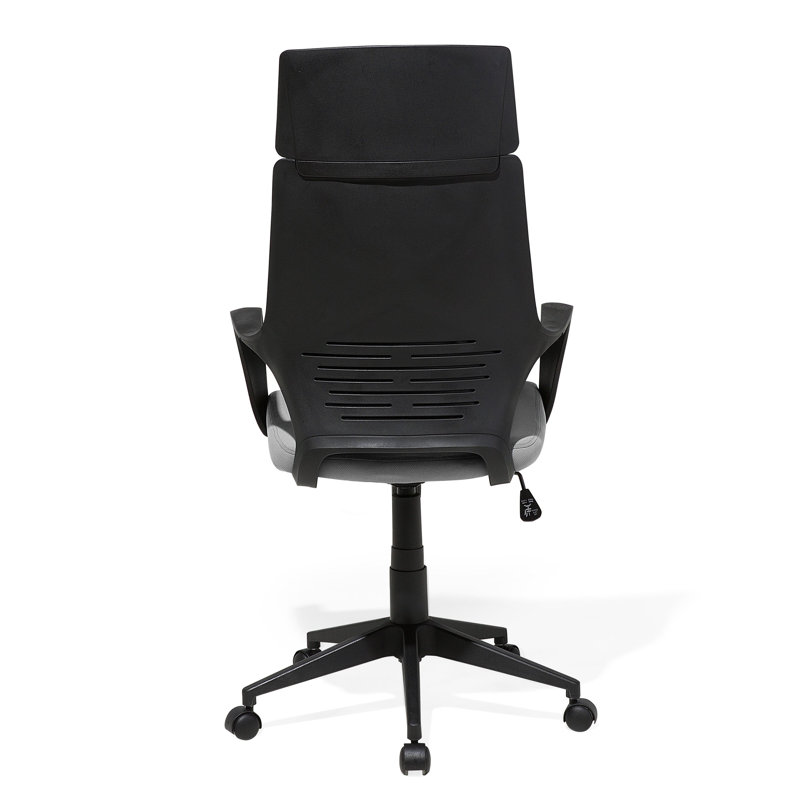 Gina Office Chair with Headrest, Black, Grey
