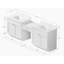 Ensemble de meuble-lavabo double 96 po Disar-633269294