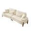 Canapé de 103 pouces à assise profonde et confortable avec coussin, adapté à la décoration de chambre à coucher, de salon, d'appartement, de bureau ou de dortoir-1263560166