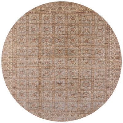 Tapis brun à motif oriental