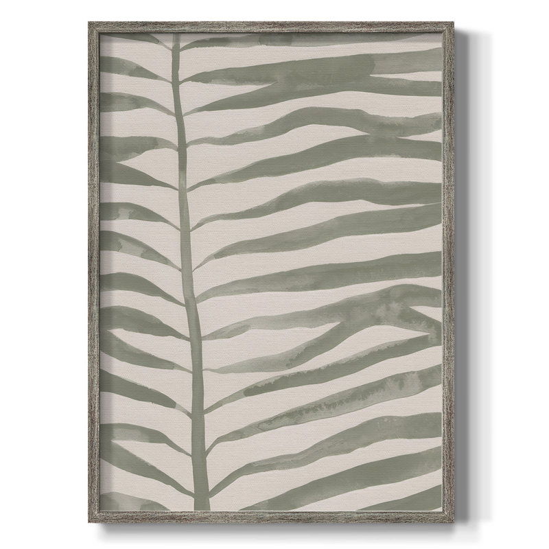 Frond Fingers I, reproduction encadrée - bois massif, H 11 po x l 9 po