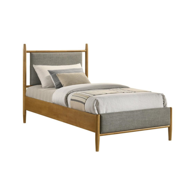 Lit plateforme tapissier Mahoney, Simple