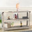 (broken piece ) Darletha 47.2'' Console Table - bookcase with 2 USB Ports, 2 Power Outlets, 3-Tier Storage Shelves