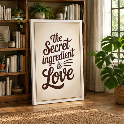 The Secret Ingredient Vintage - Wrapped Canvas