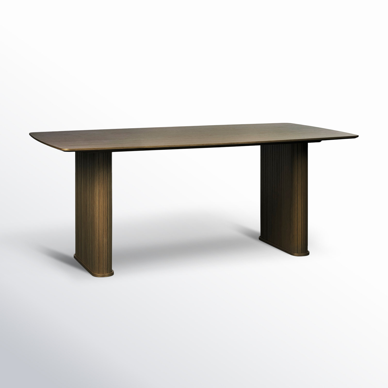 Iris 75" Dining Table, Smoked Oak