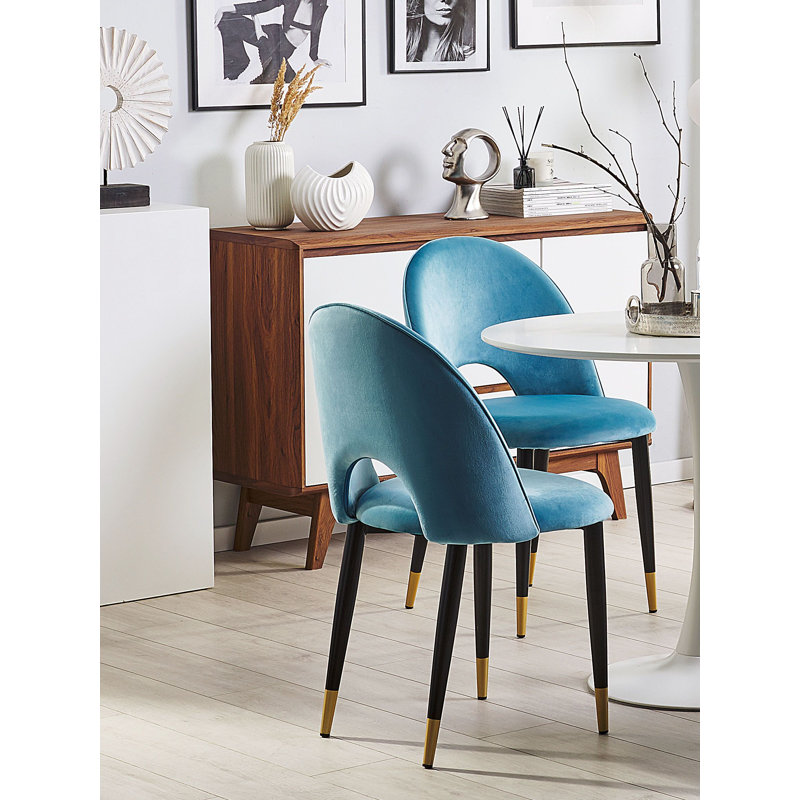 Folkston Upholstered Dining Chair, Blue
