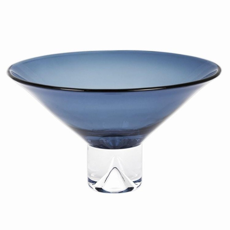 Bol à fruits Monaco, Bleu minuit, H 7 po x l 12 po x P 12 po
