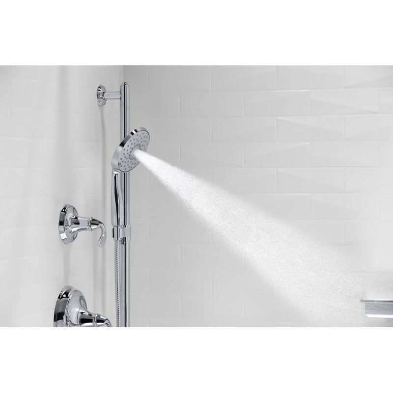 Forte Multi-Function Handshower, Handheld Shower Head with Three Sprays, 2.5 GPM, Polished Chrome