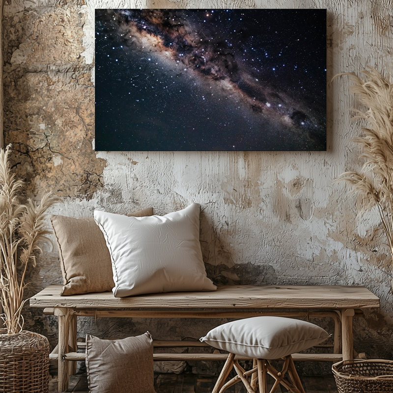 Reproduction d'art sur toile, "Une vue imprenable sur le ciel nocturne", H 16 po x l 20 po
