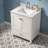 Whitney 30'' Single Bathroom Vanity with Carrara Marble Top-88135105-88135106