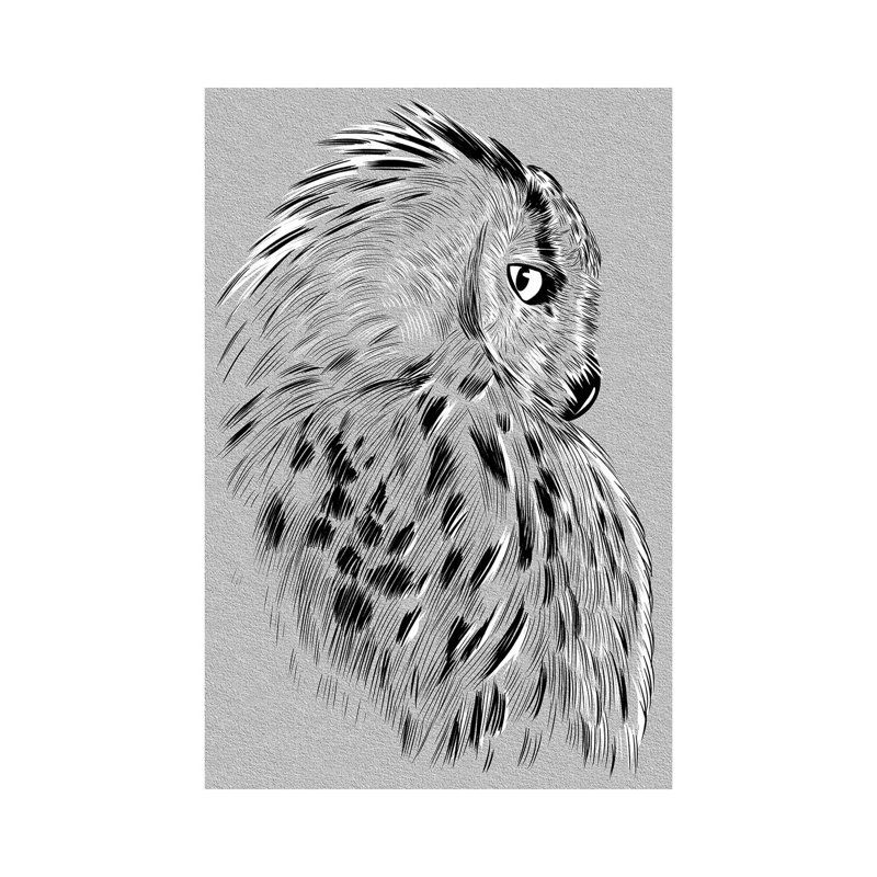 Owl Sketch by Alberto Perez - Wrapped Canvas Painting, 30.48cm H x 20.32cm W x 1.91cm D