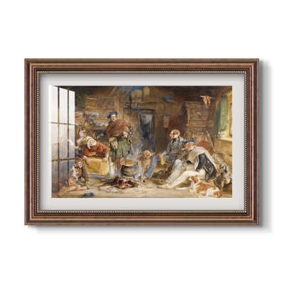 L'hospitalité des Highlands, 1832 - John Frederick Lewis - Estampe encadrée sur mesure