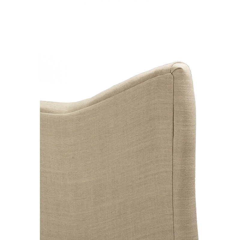 Chaise parsons rembourrée Hilley Spring Seating, Noyer, Galet