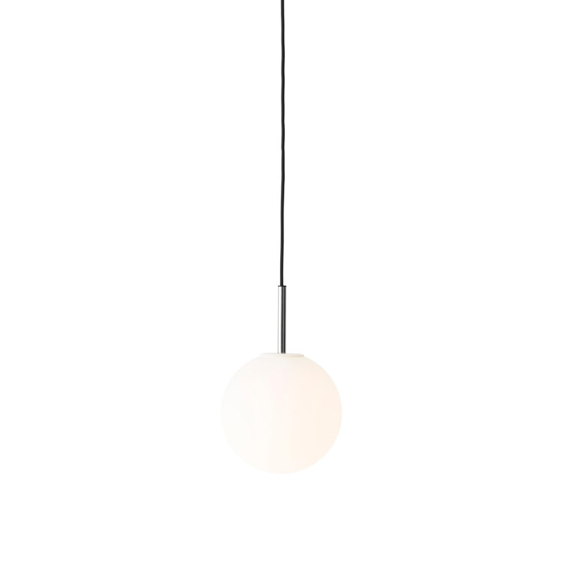 TR Bulb Series 1 - Light Pendant, Matte White, Polished Steel