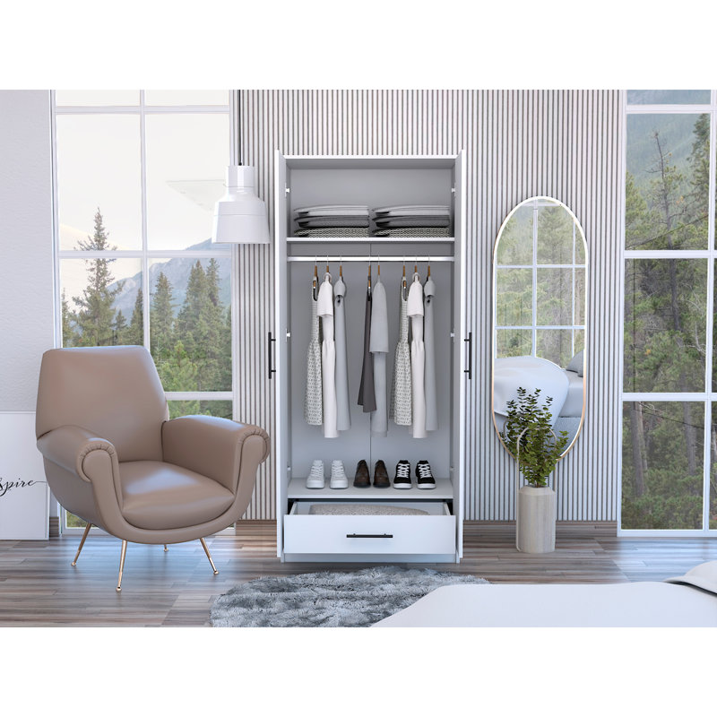 Armoire rectangulaire Conway - blanc