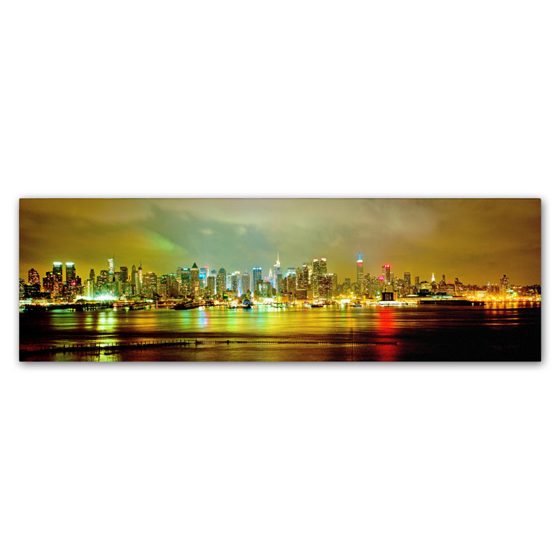 « panoramique », reproduction de photo sur toile tendue, H 10 po x l 32 po x P 2 po