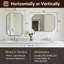 Miroir de salle de bain Modern Cadre en acier inoxydable-856112434-864994805