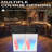 Portable DJ Booth Table Station – Collapsible Black Metal Frame, Adjustable Facade Feet, Black & White Lighting Scrims, Easy Assembly – Size: 40 * 45.3in-124530695