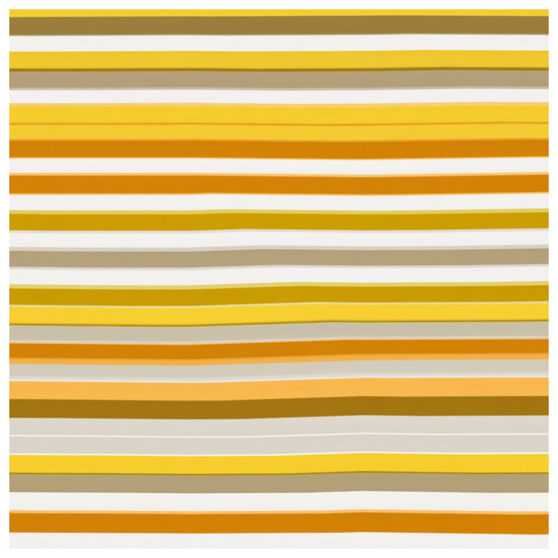 Yellow Stripes Throw Pillow, Pattern Double Sided Pillows, 16 x 16 inches