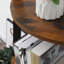Fabiola 159cm H x 33cm W Iron Corner Bookcase