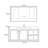 Minimalist retro style bathroom cabinet