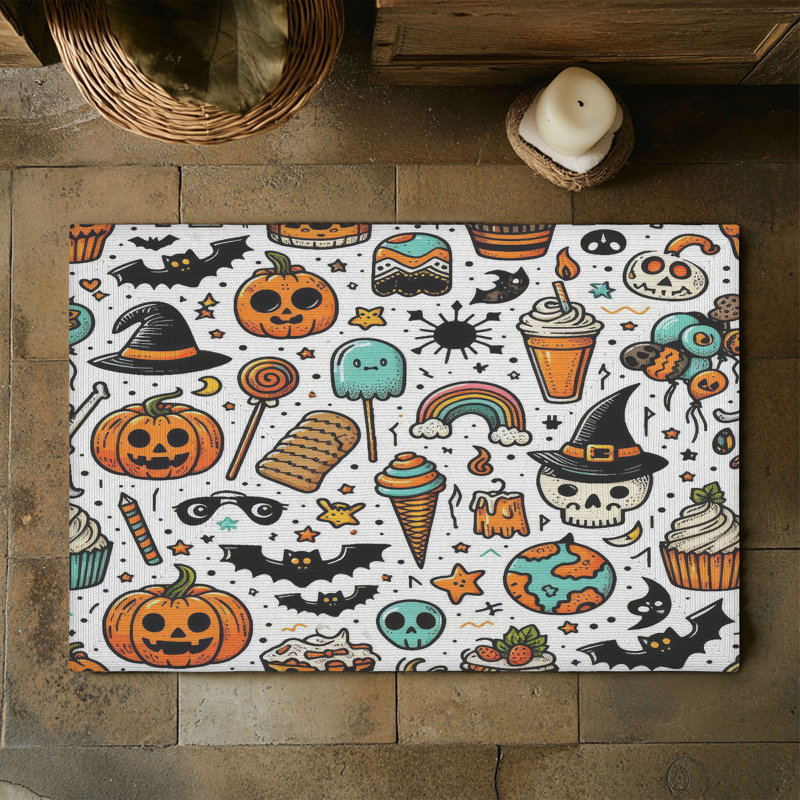 Tapis tressé Happy Spooks, Rectangulaire 3 pi x 5 pi