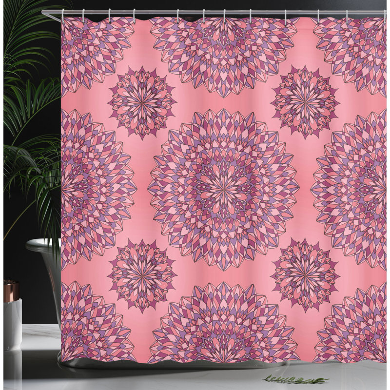 Shower Curtain with Hooks Included, 70"H x 69"W
