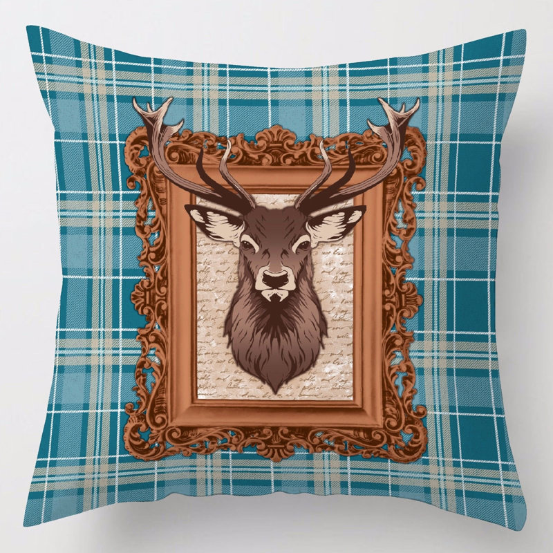 Ackley Square Throw Cushion Cover, Teal