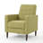 Button Tufted Upholstered Manual Push-Back Recliner -1831055570