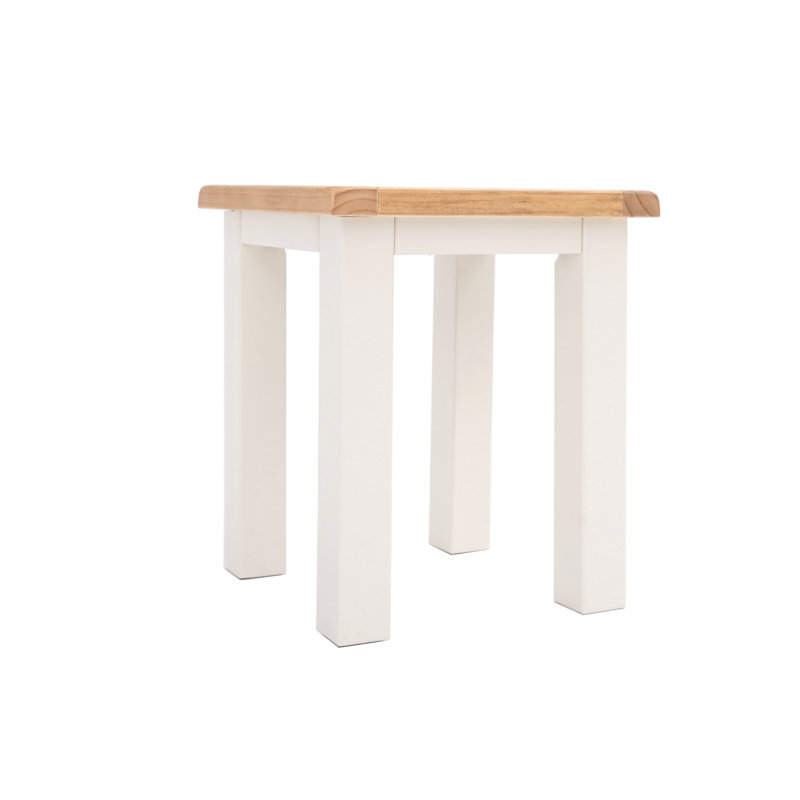 Pompey End Table, Waxed Pine