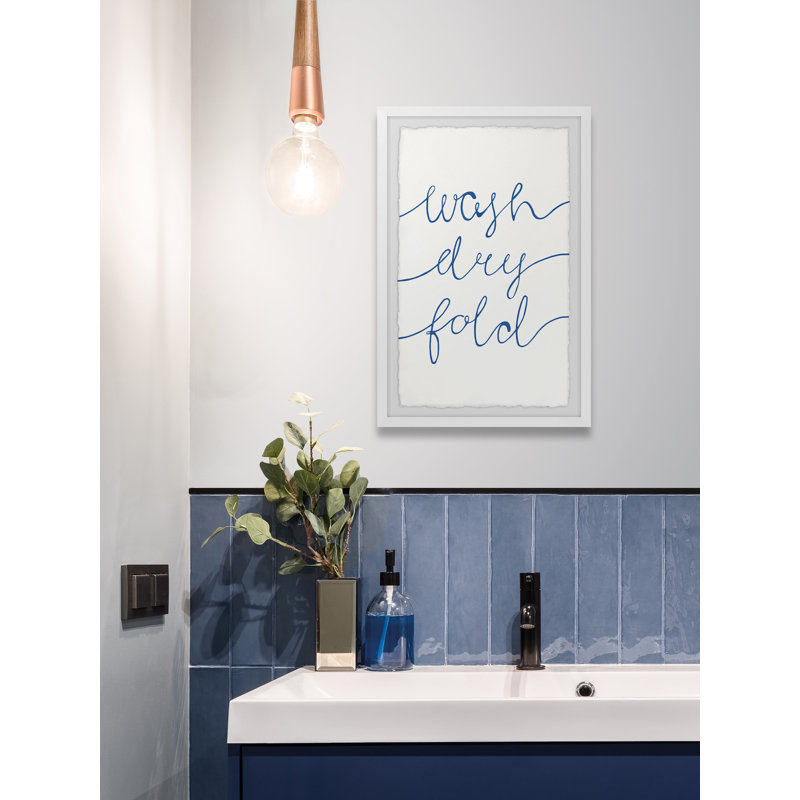 Laundry Services - Single Picture Frame Painting, 45cm H x 38cm W x 3.81cm D