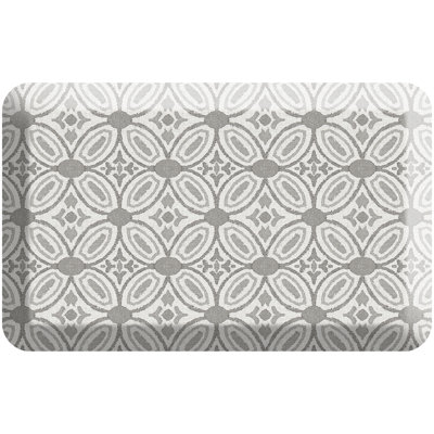 Designer Comfort Anti‑Fatigue Kitchen Comfort Mat – Atlas Medallion Grey