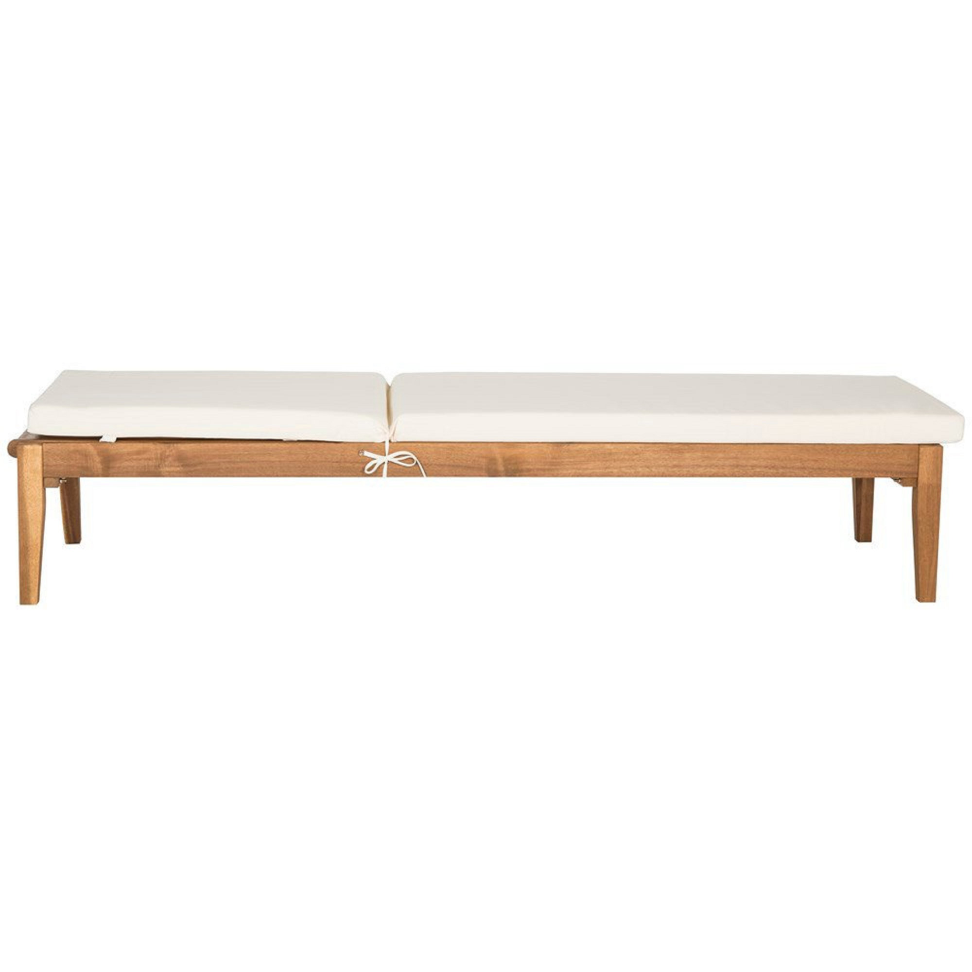 Arwen 23.6'' Outdoor Acacia Chaise Lounge, Natural
