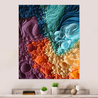 Rainbow Reverie Collages II - Abstract Collages Metal Wall Art