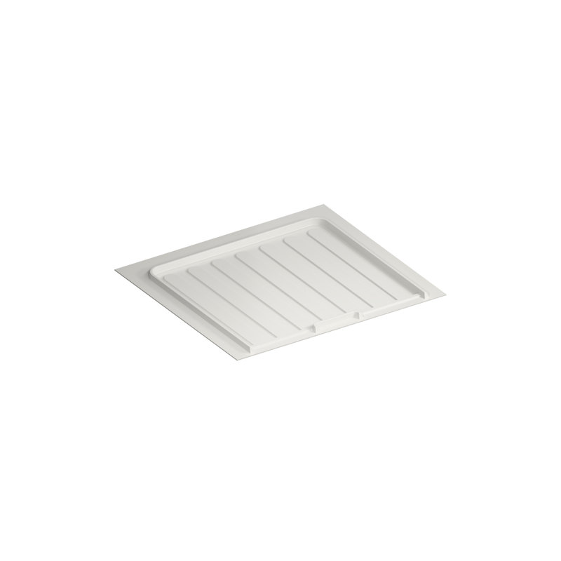 Plateau d'égouttement blanc en polymère blanc pour armoires de meuble-lavabo de 21 à 24 po, 0.75 22.5 20.25, 20.25