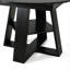Table de salle à manger extensible avec piètement en croix et tablette de rangement-1690554385
