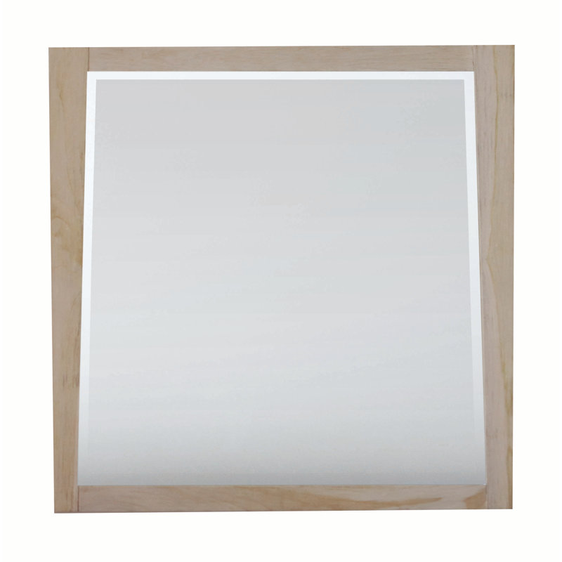 Earthy Teak 36" Rectangular Bathroom Vanity Mirror