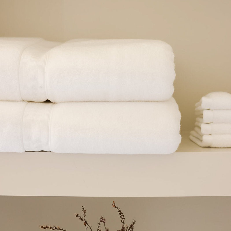 Luxe Bath Towels, White