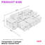 Canapé-lit modulaire en L 104,5 po avec méridienne coulissante avec rangement, 2 tabourets et design réversible pour le salon-2000435768