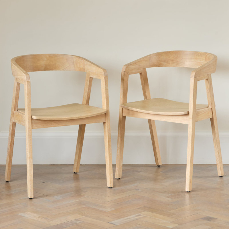 Culebra Dining Chair, Whitewash Oak