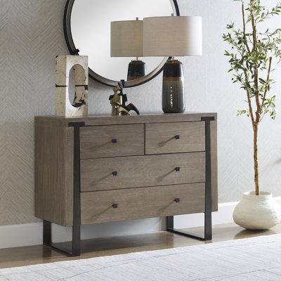 Commode d'appoint en chêne Kanheya