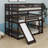 Triple Bed With Built-In Ladder,Slide And Guardrails-1127438502