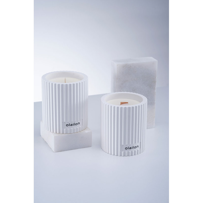 Candly Scented Tumbler Candle with Concrete Holder