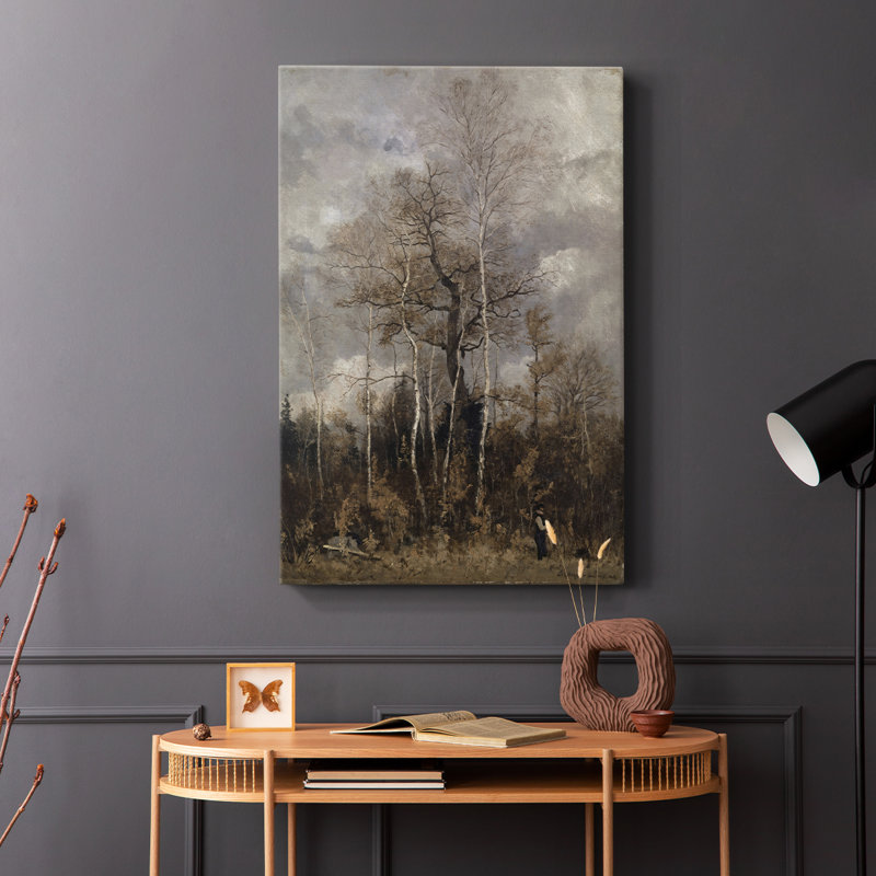 Paysage rétro CLII - galerie Cavas, H 18 po x l 12 po