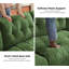 Canapé modulaire modulaire avec repose-pieds, canapé moderne en L à 3 places, canapé en chenille confortable - vert-886597319