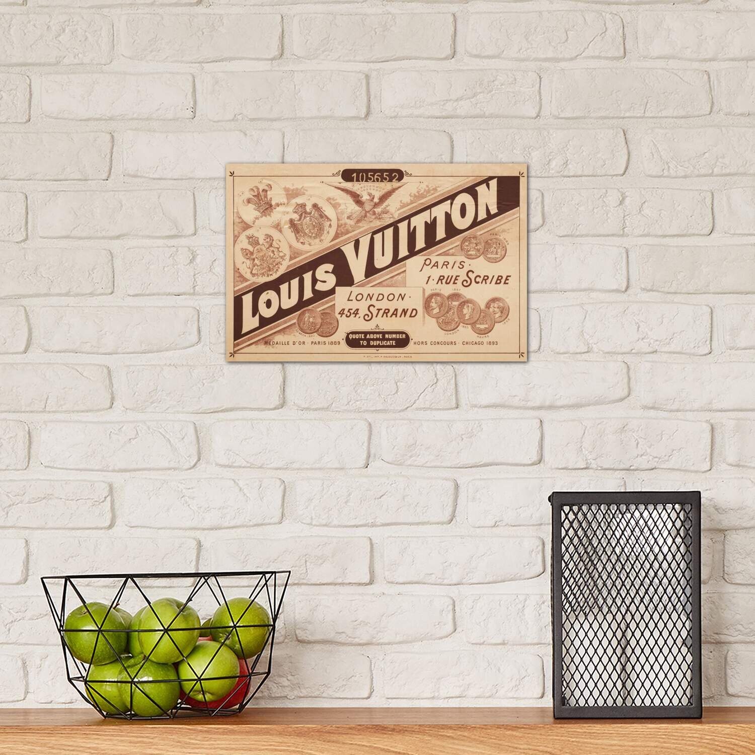 iCanvas Vintage Louis Vuitton Advertisement 2 Art by 5by5collective Canvas Art Wall Decor