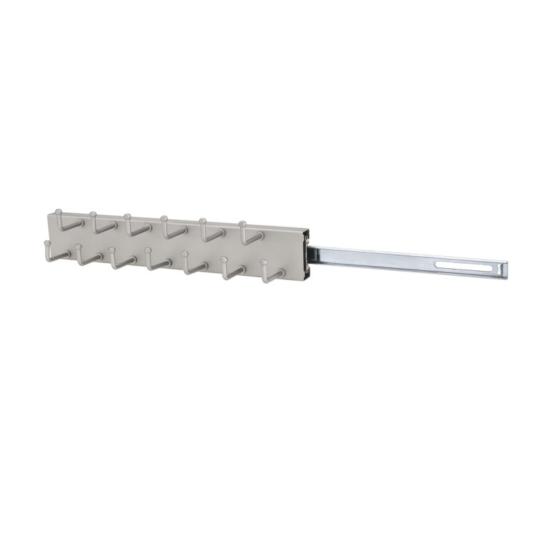 Porte-cravates, Nickel mat, H 2,5 po x l 2,5 po x P 11,25 po