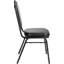 Chaise empilable en vinyle de luxe NPS® 9300 Series, assise bleu nuit / structure argentée-32255183-32255176