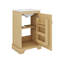 Meuble-lavabo de 20 pouces avec lavabo, une porte, un support de rangement et une tablette réglable
