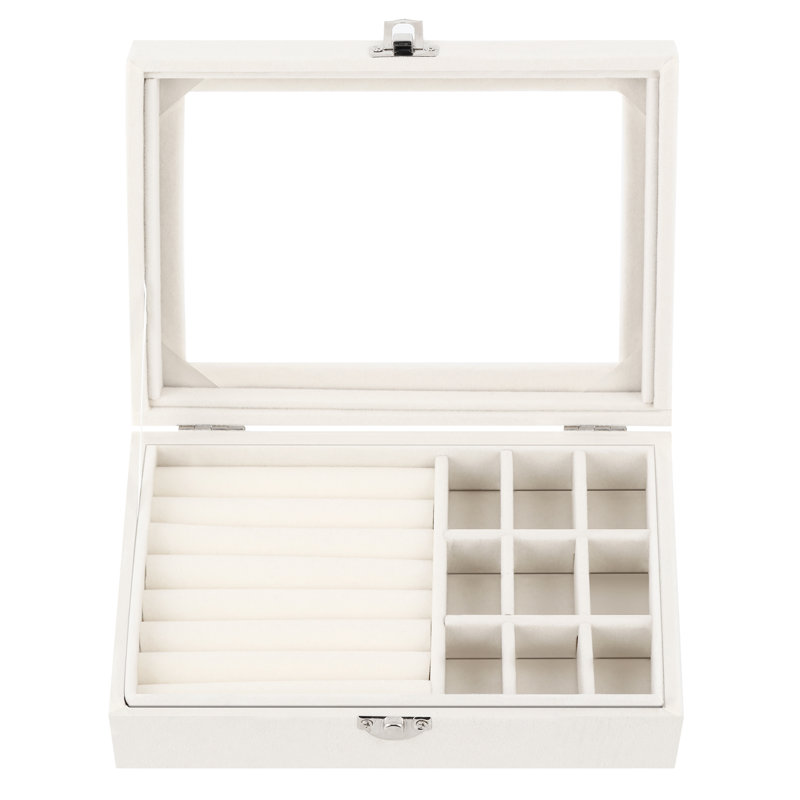 Boîte de présentation de bijoux, Blanc